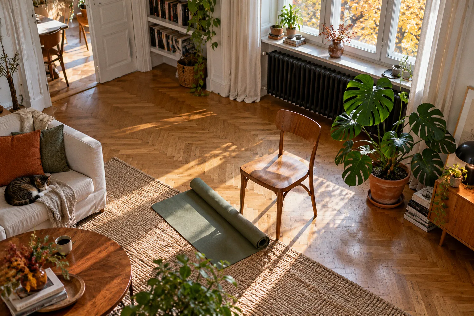 Jak joga na krześle wspiera kręgosłup i sprawność w domu